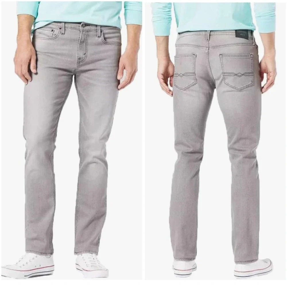 Denizen from Levis 216 Slim Fit Light Gray Jeans Mens W28 L30‎ Stretch Denim